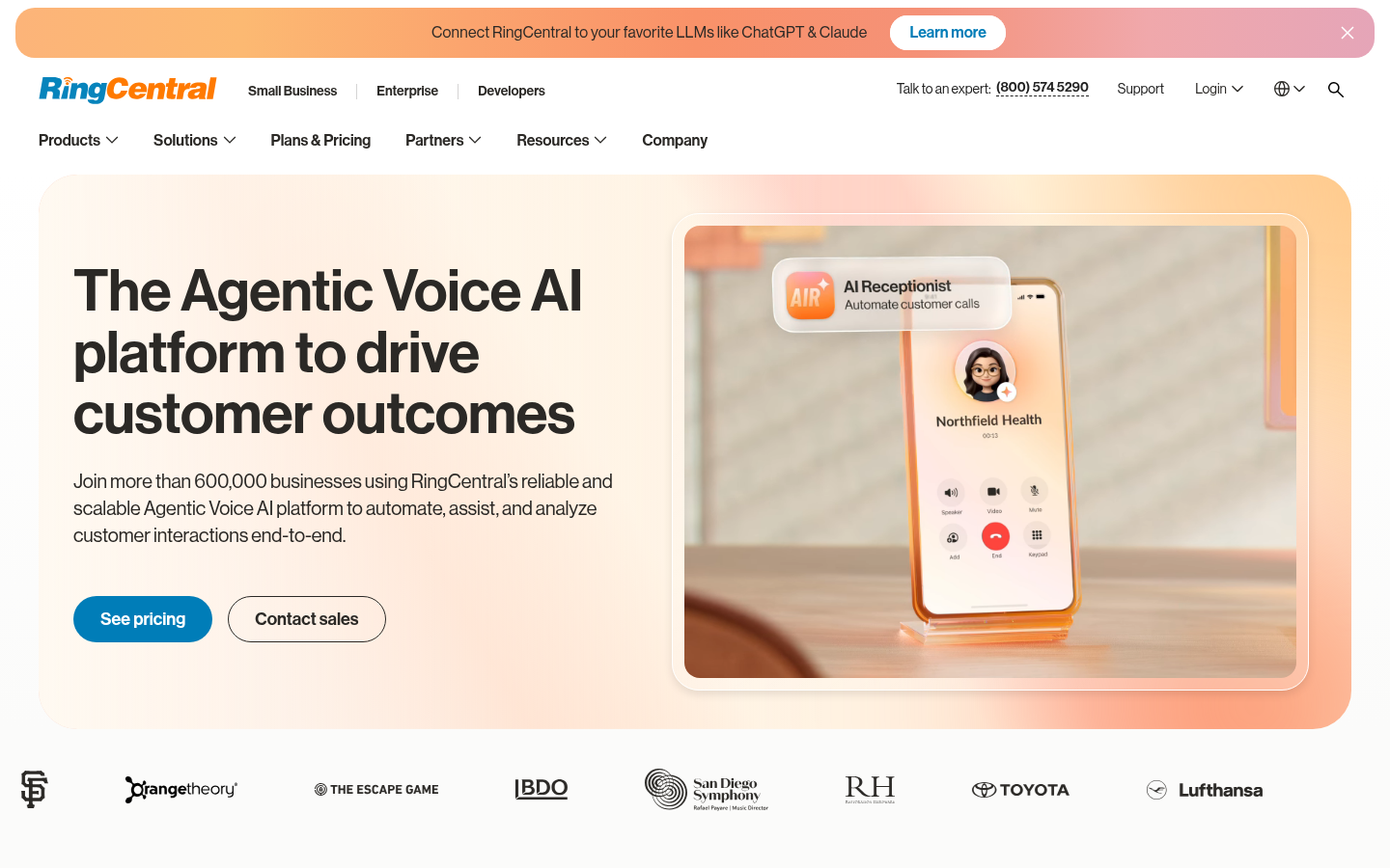 Homepage of the website, as captured