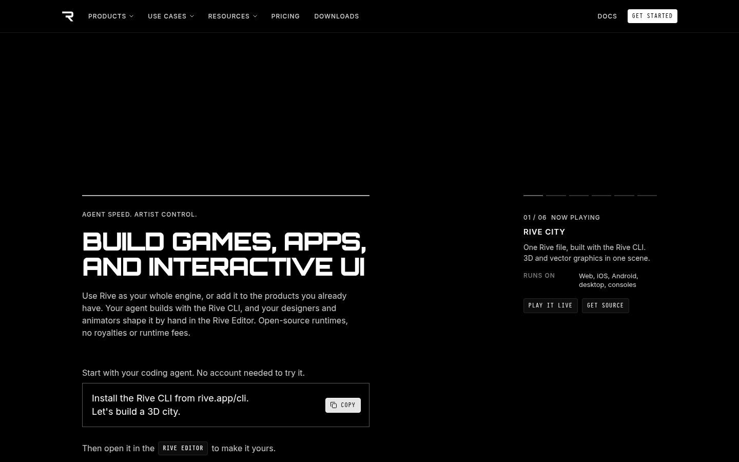 Homepage of the website, as captured