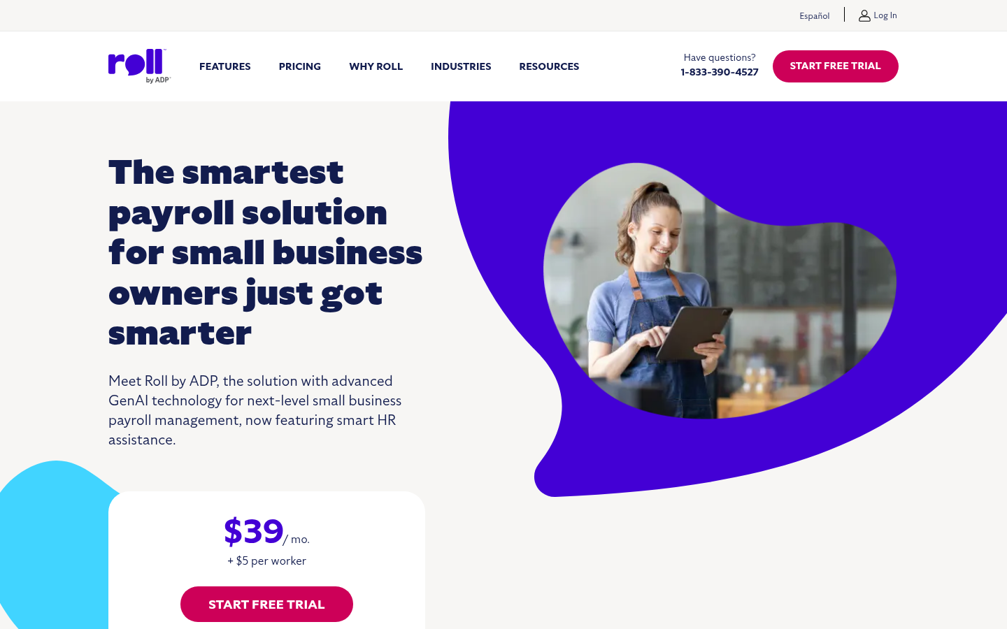Homepage of the website, as captured
