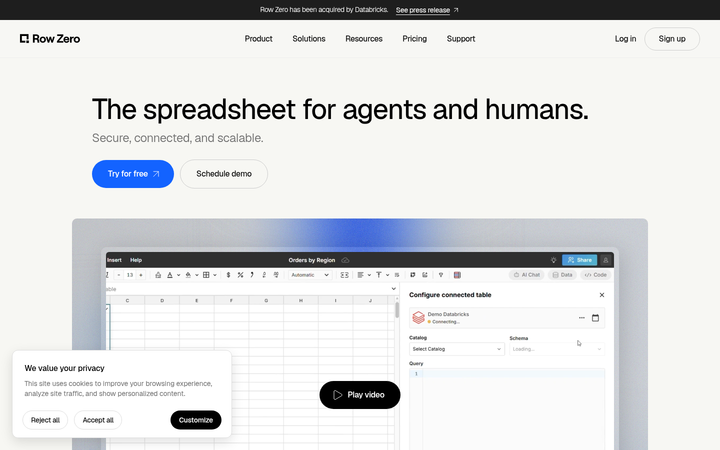 Homepage of the website, as captured