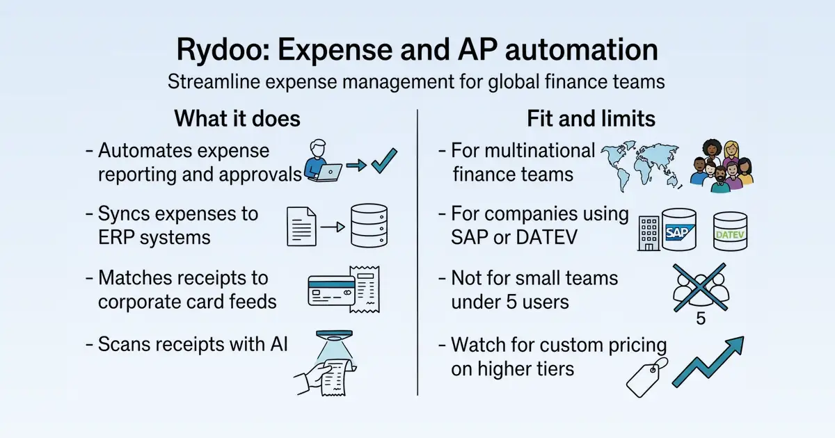 Rydoo at a glance