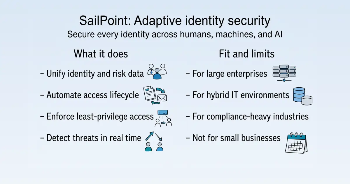SailPoint Identity Security Platform at a glance