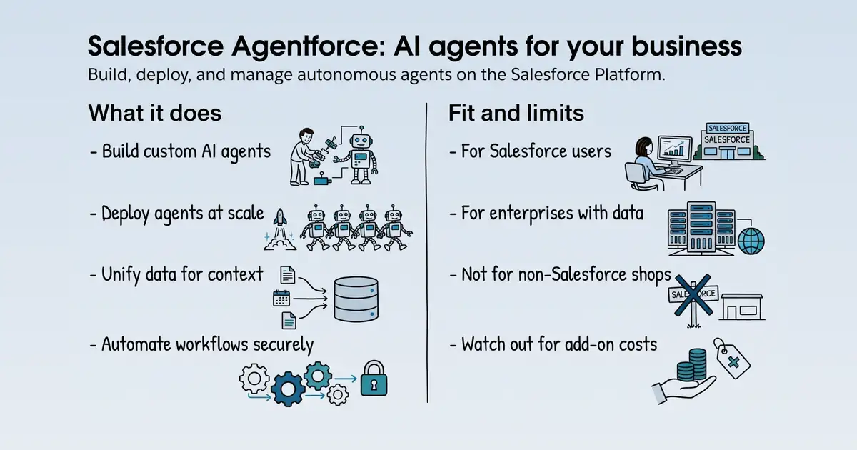 Salesforce Agentforce at a glance