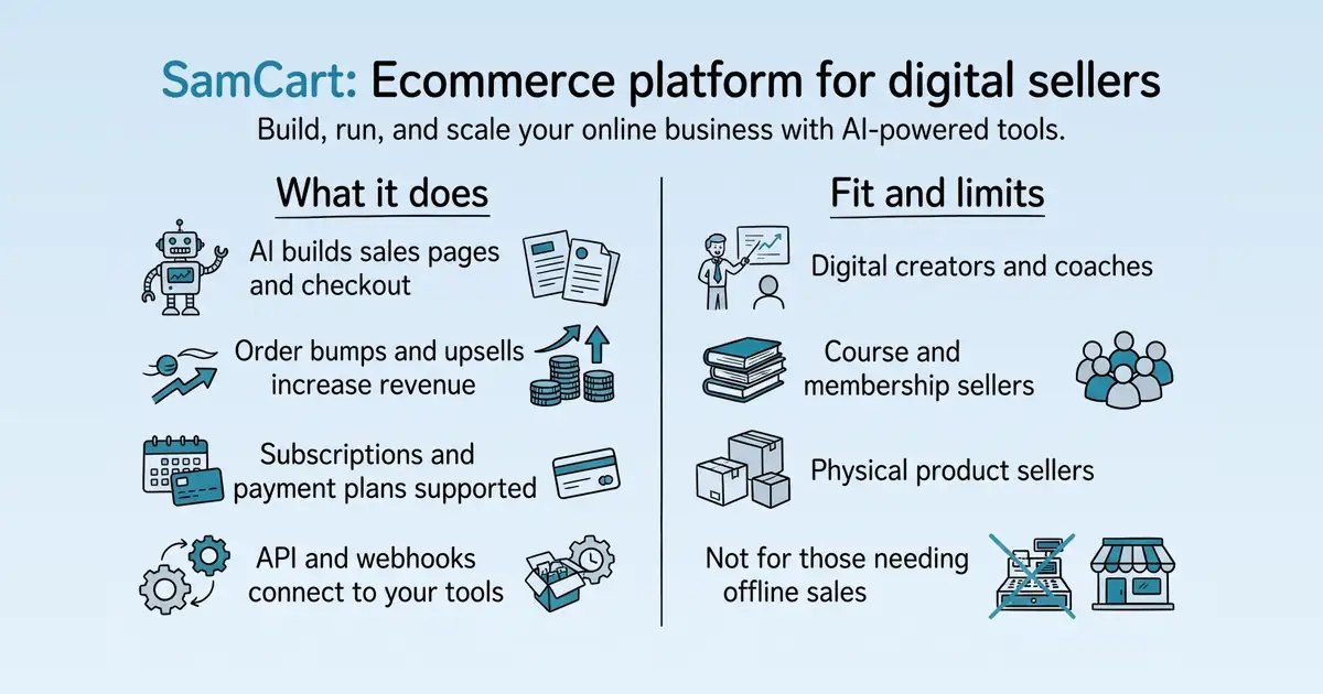 SamCart at a glance