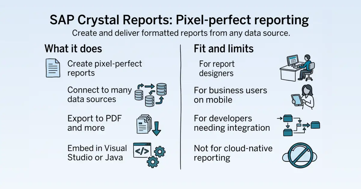 SAP Crystal Reports at a glance