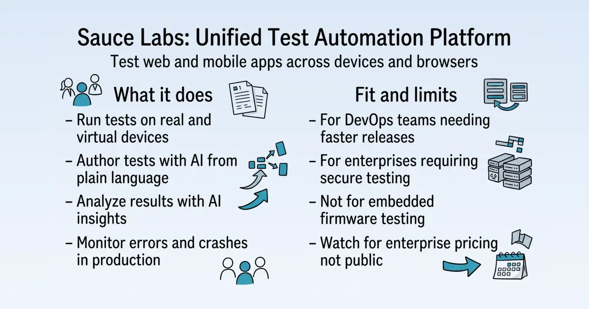 Sauce Labs at a glance