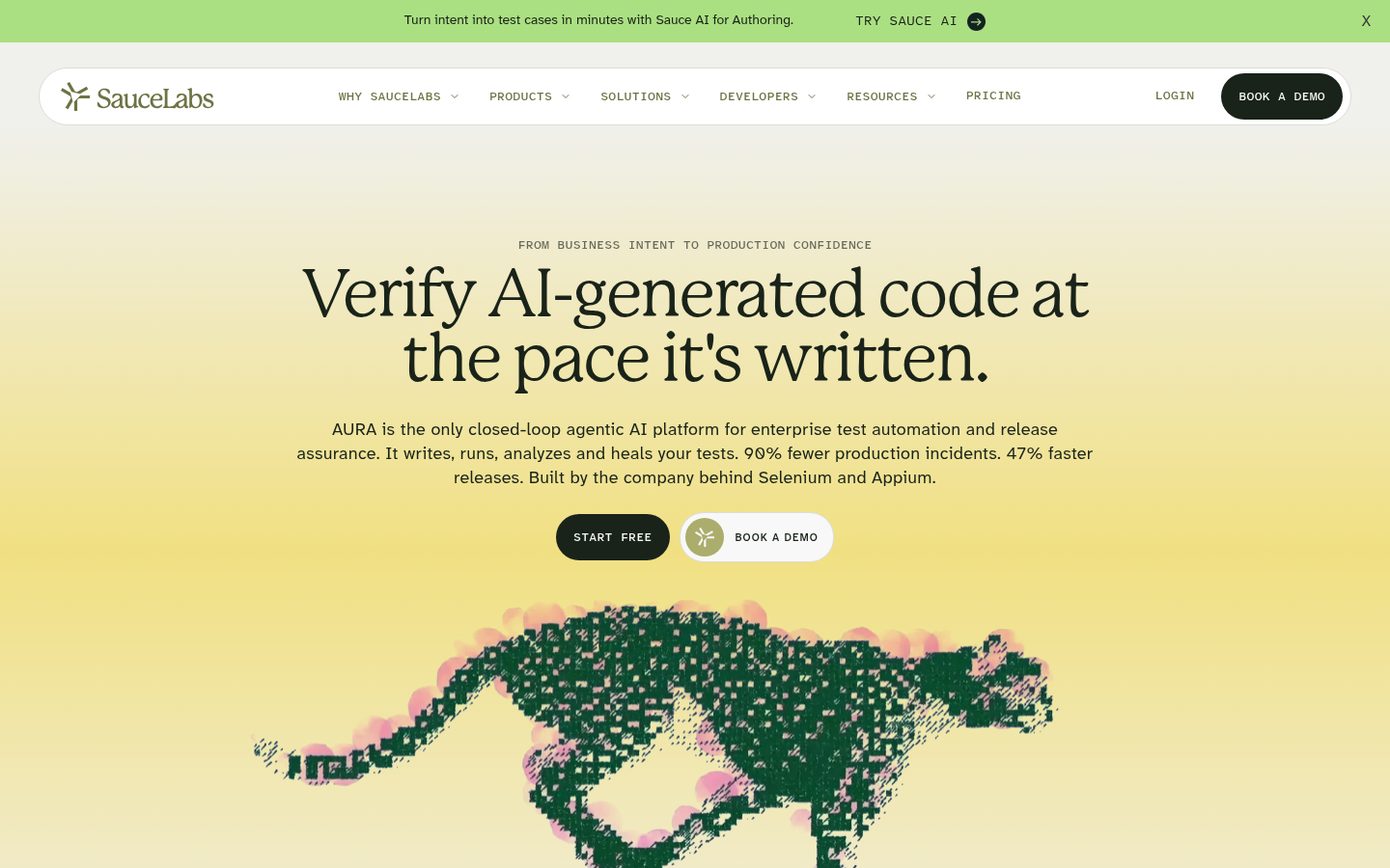 Homepage of the website, as captured