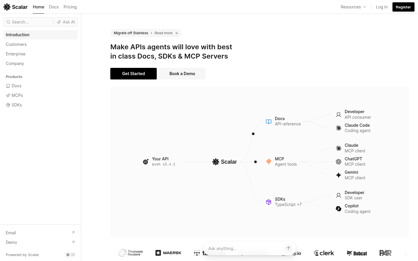 Homepage of the website, as captured
