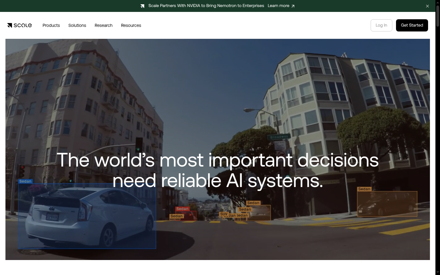 Homepage of the website, as captured