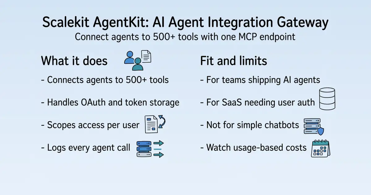 Scalekit AgentKit at a glance