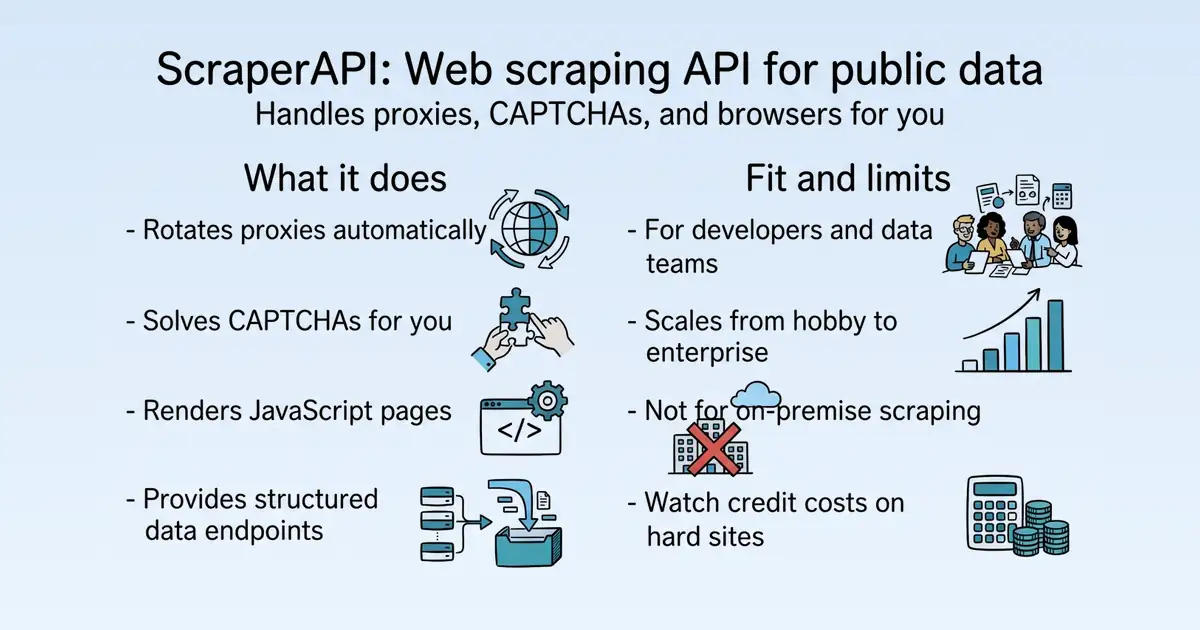 ScraperAPI at a glance