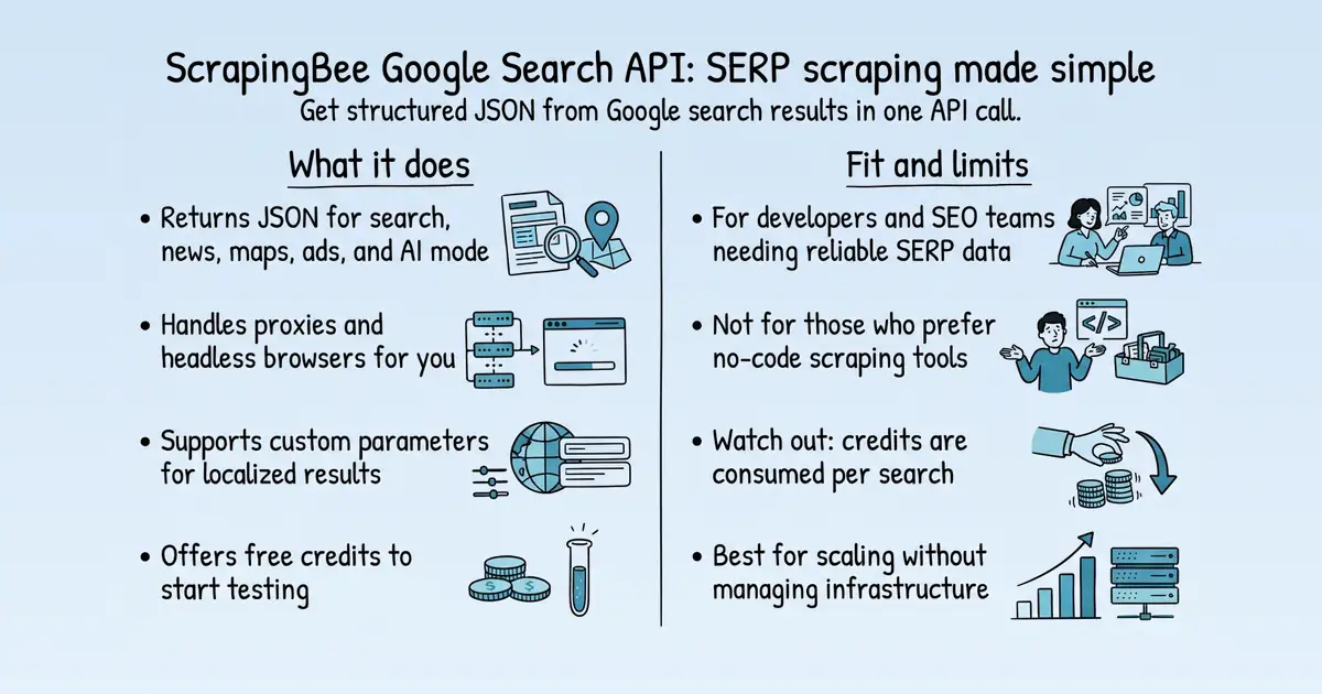 ScrapingBee Google Search API at a glance
