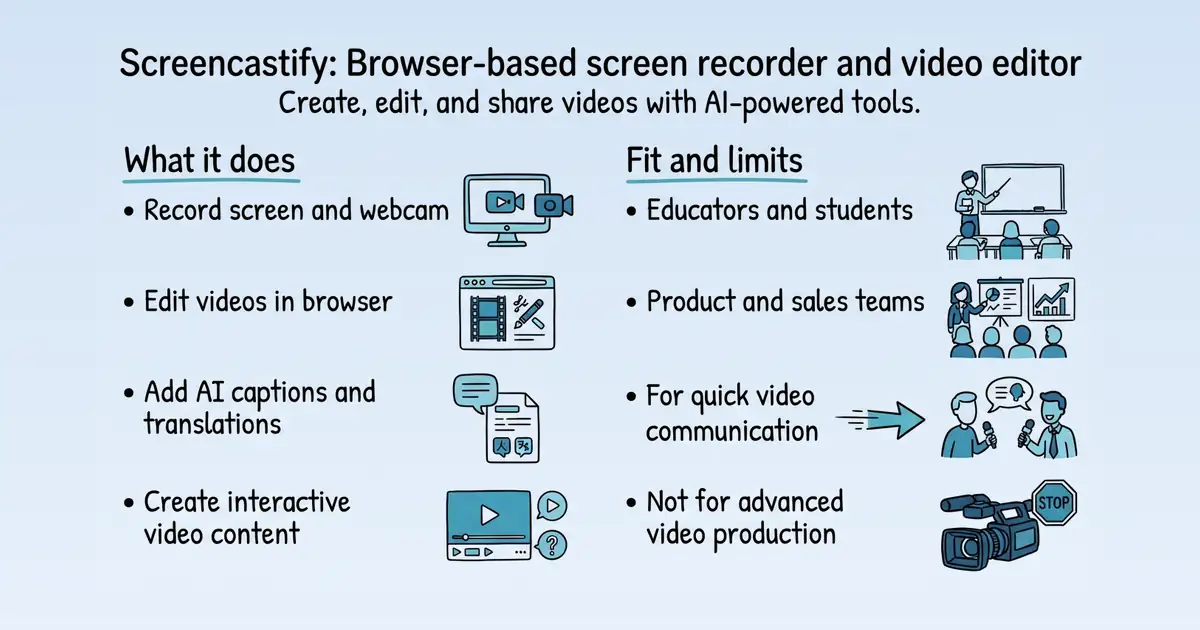 Screencastify at a glance