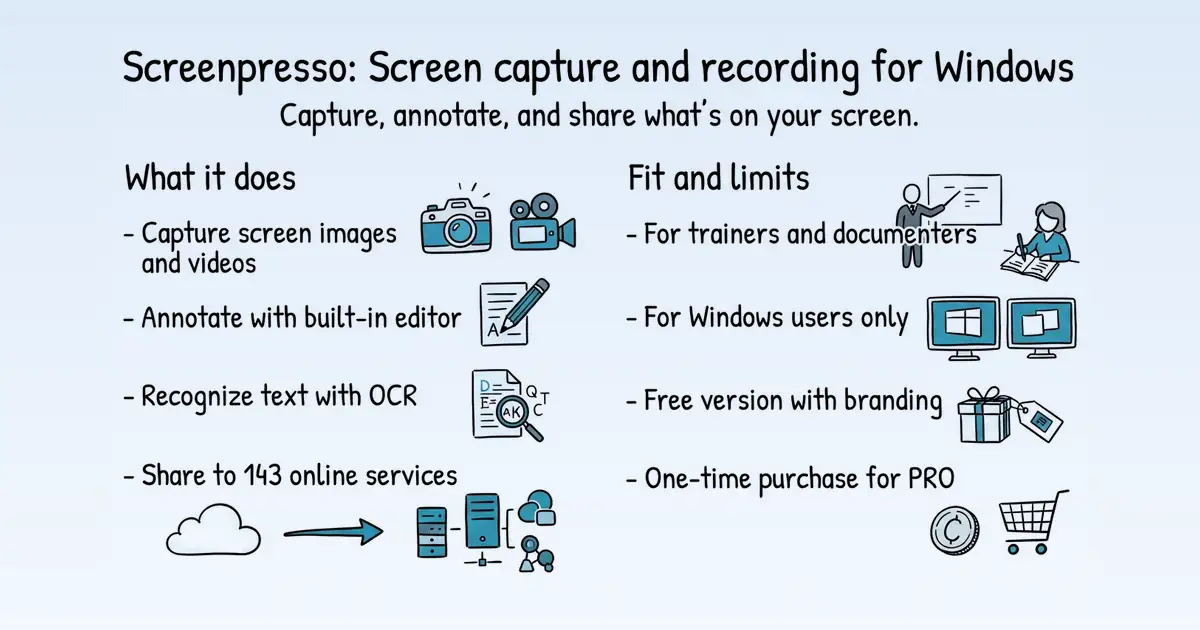 Screenpresso at a glance