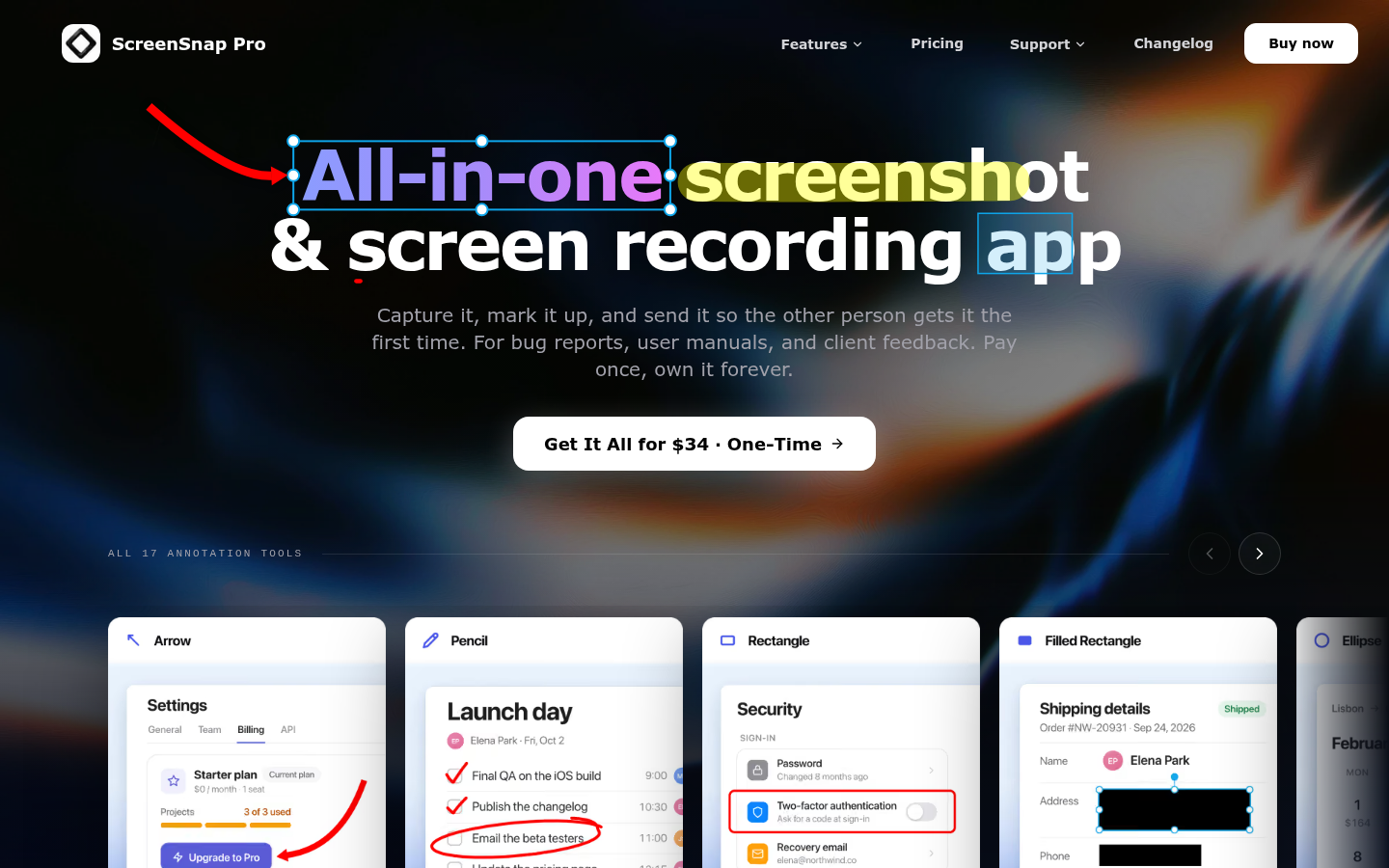 Homepage of the website, as captured