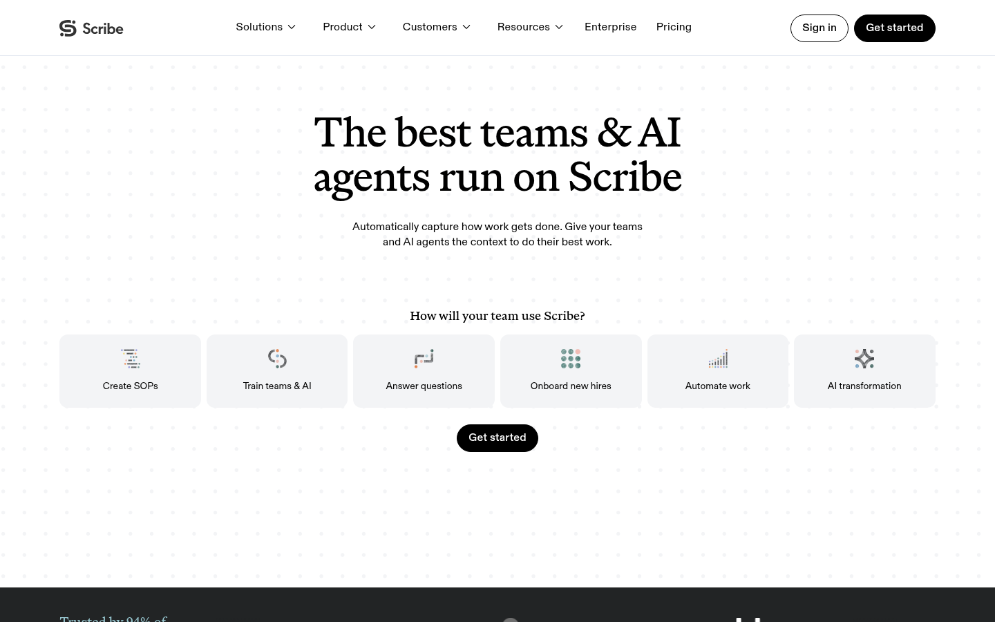 Homepage of the website, as captured