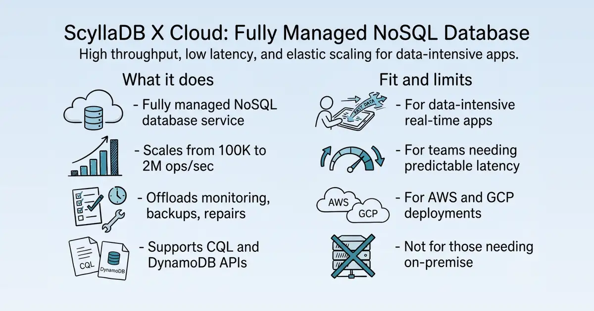 ScyllaDB X Cloud at a glance