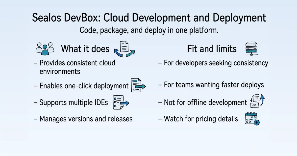 Sealos DevBox at a glance