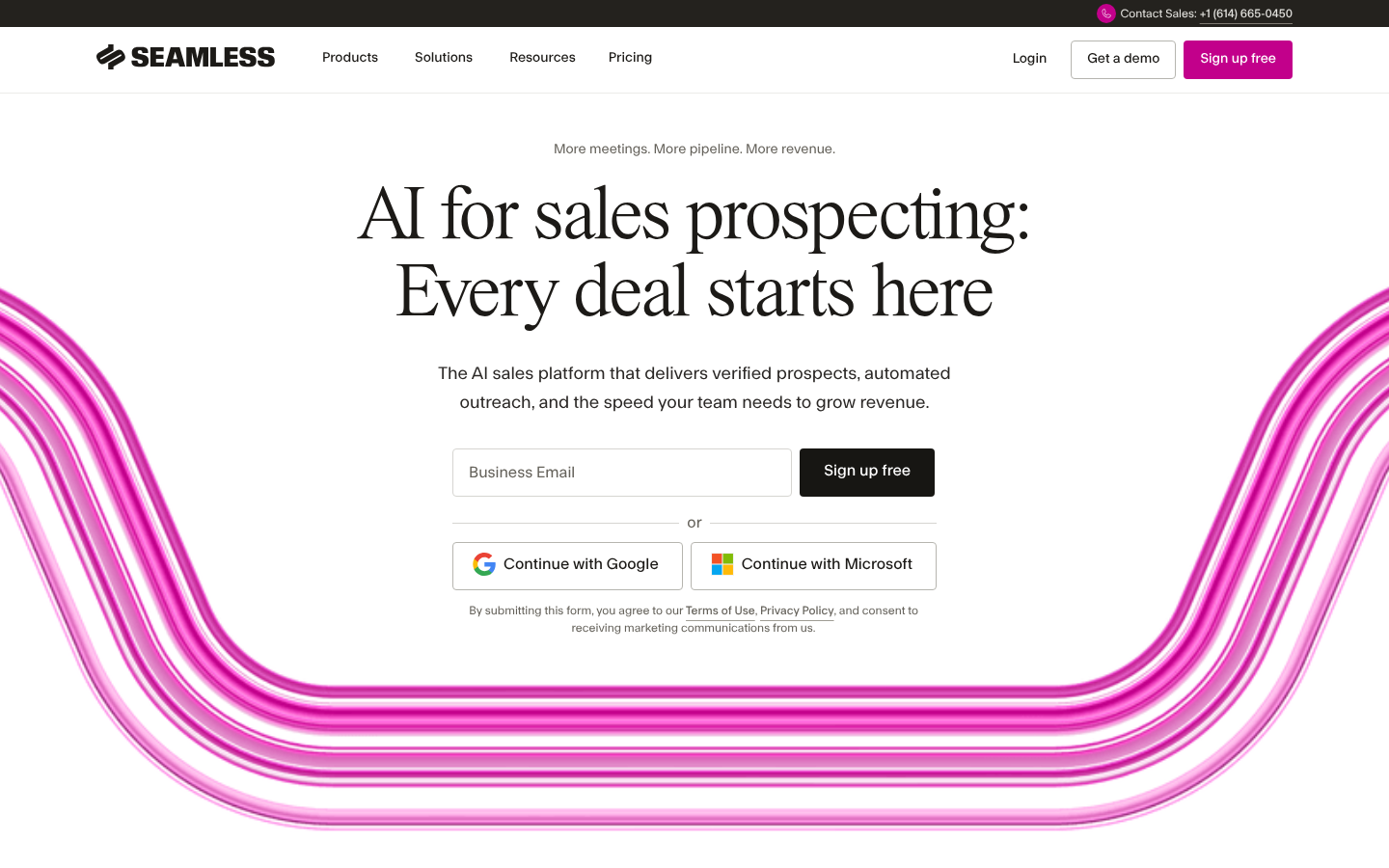 Homepage of the website, as captured