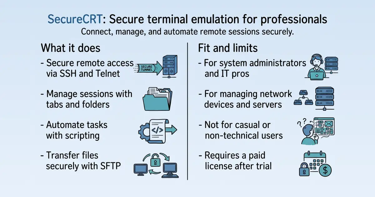 SecureCRT at a glance