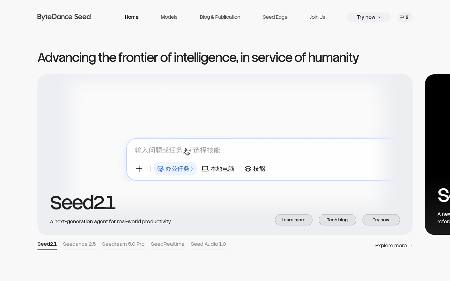 Homepage of the website, as captured