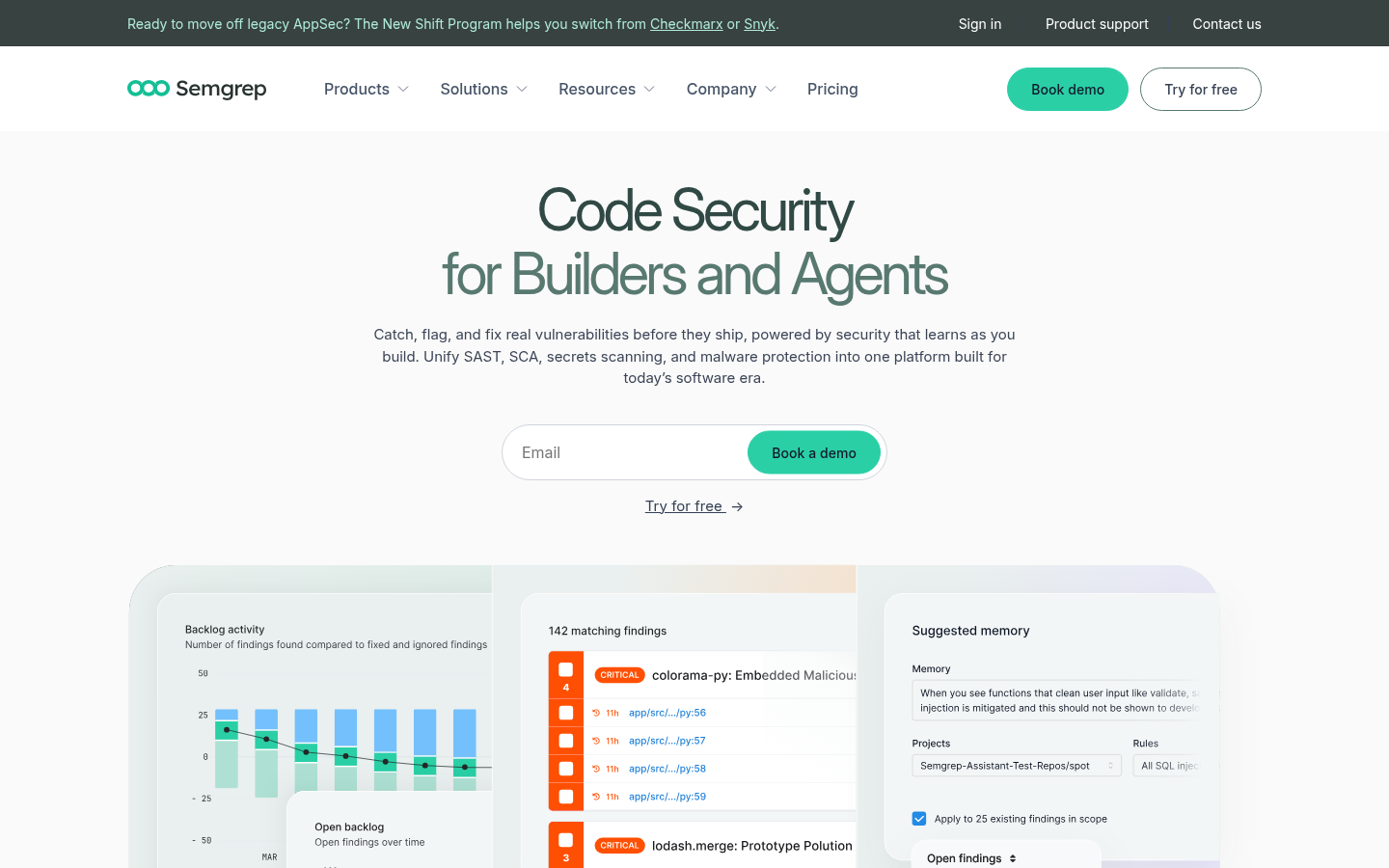 Homepage of the website, as captured
