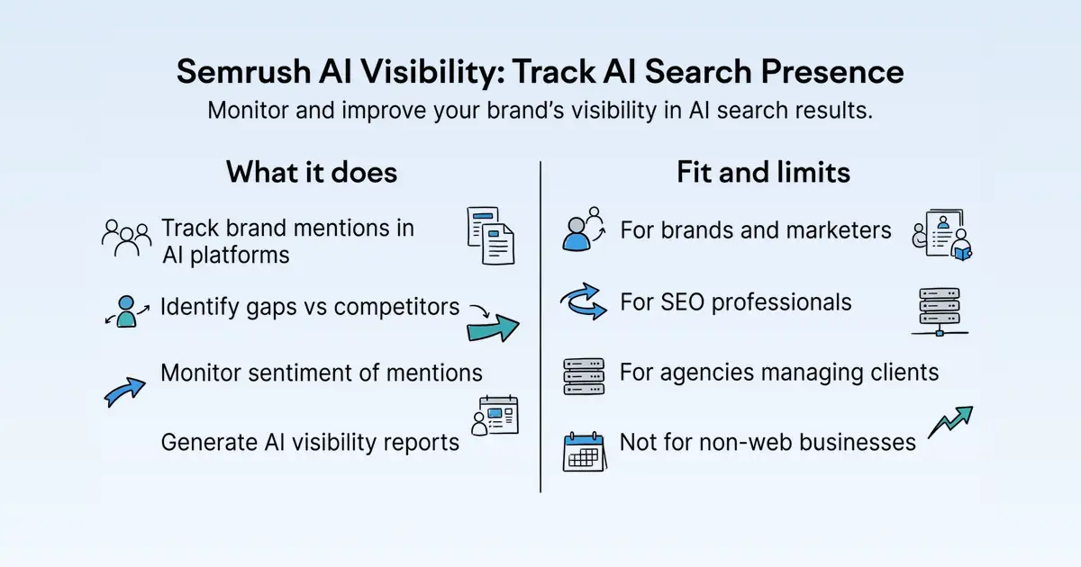 Semrush AI Visibility at a glance