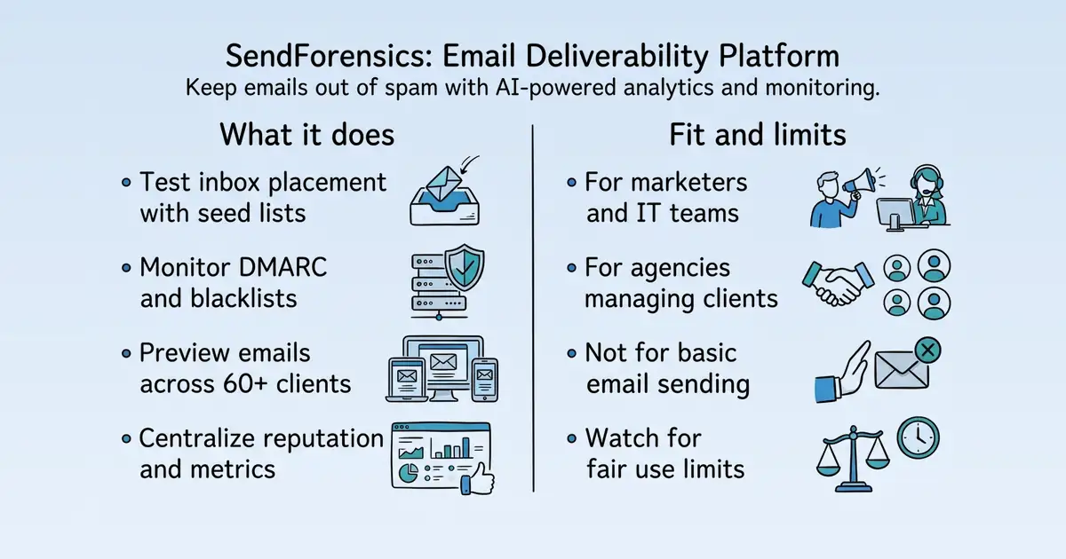 SendForensics at a glance