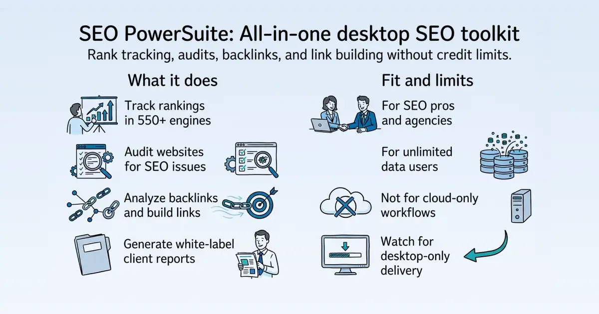 SEO PowerSuite at a glance