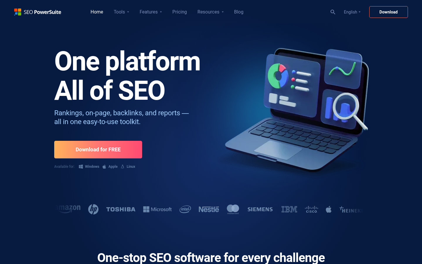 Homepage of the website, as captured