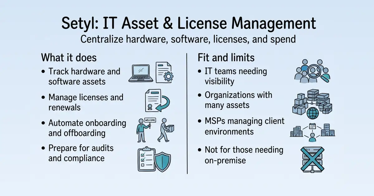 Setyl at a glance