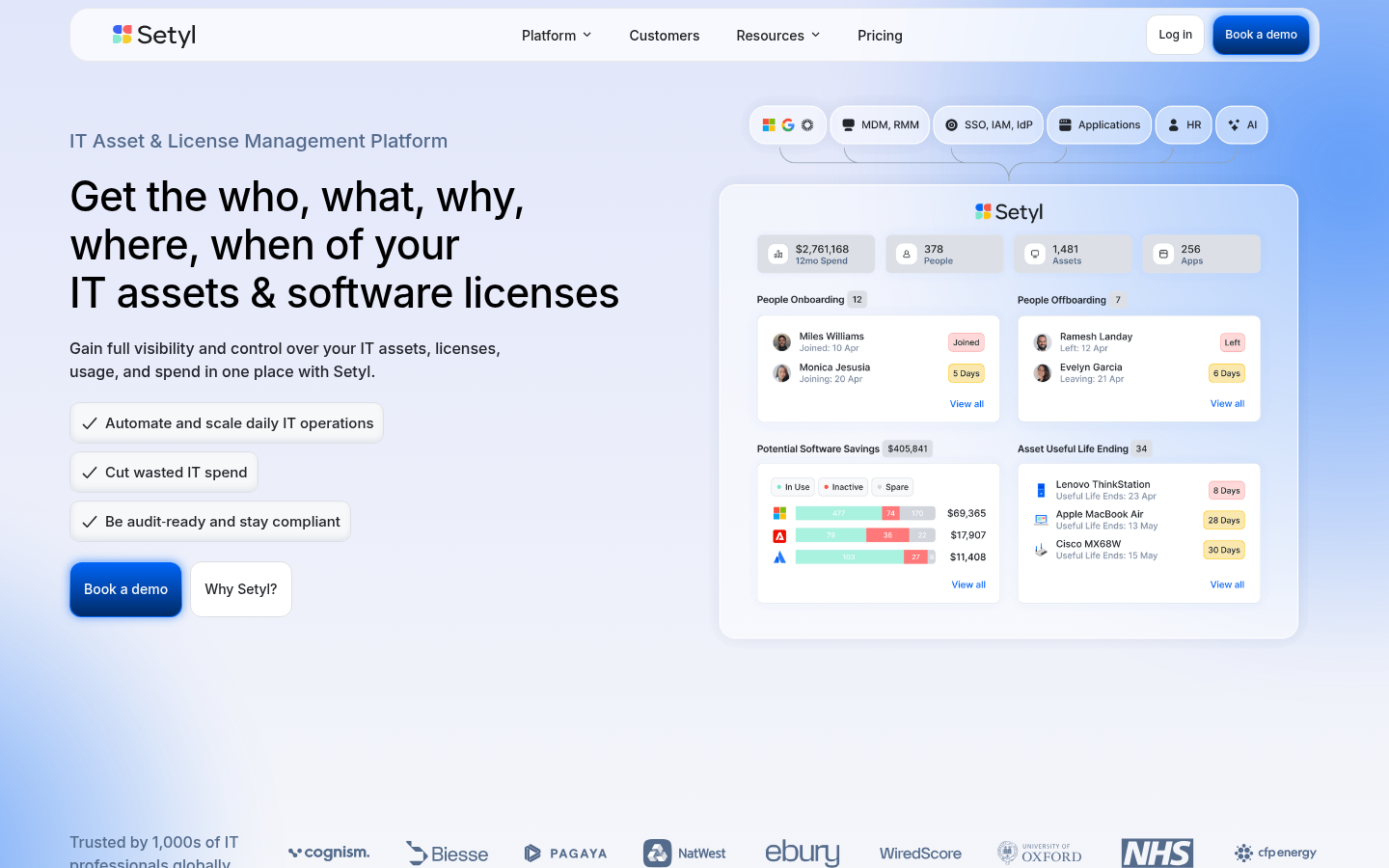 Homepage of the website, as captured