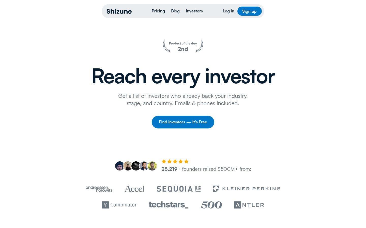 Homepage of the website, as captured