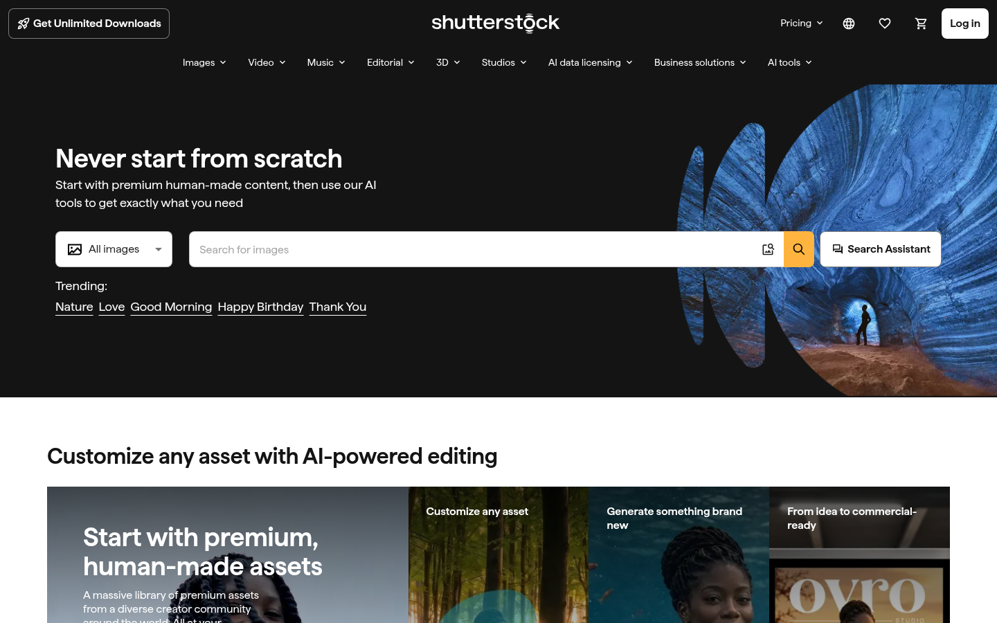 Homepage of the website, as captured