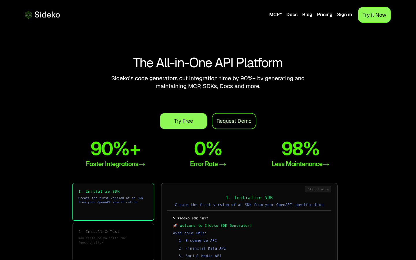 Homepage of the website, as captured