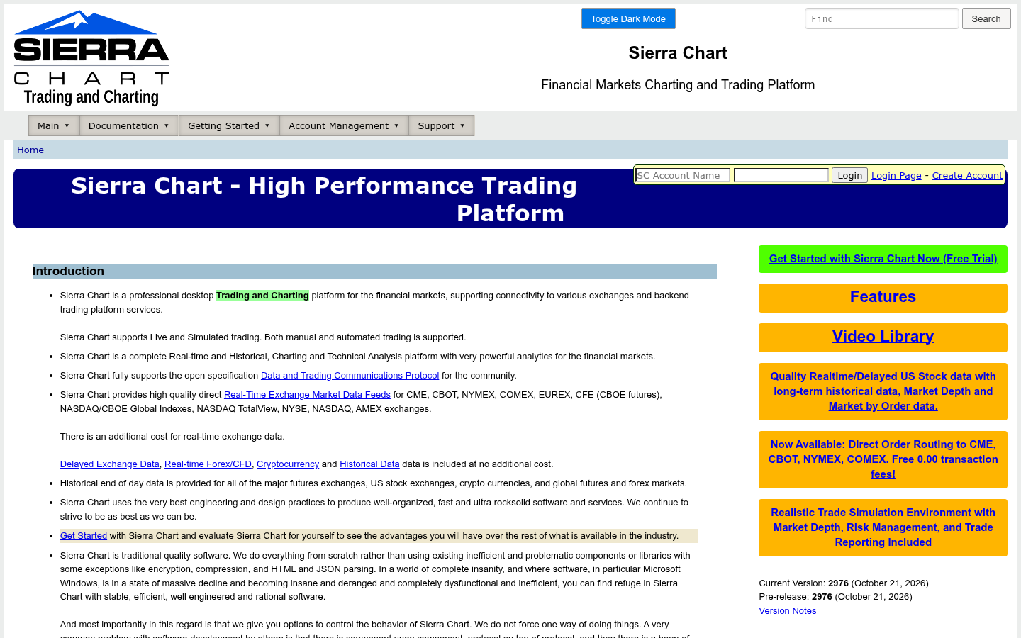 Homepage of the website, as captured