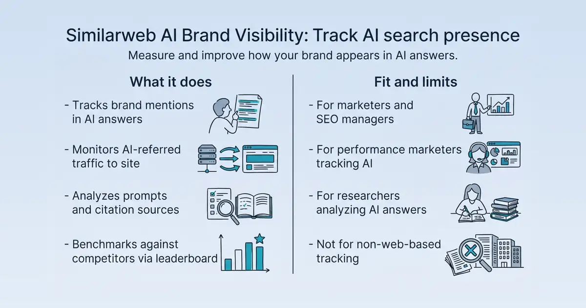 Similarweb AI Brand Visibility at a glance