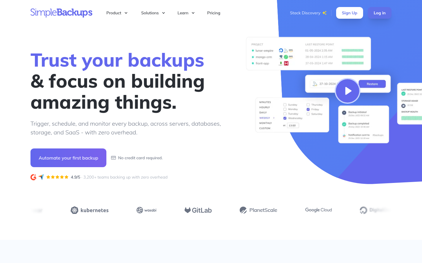 Homepage of the website, as captured
