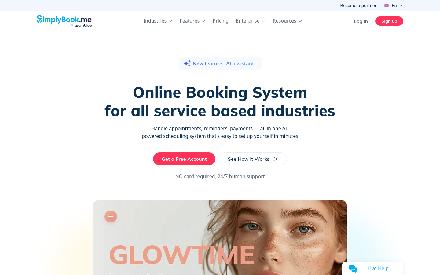 Homepage of the website, as captured