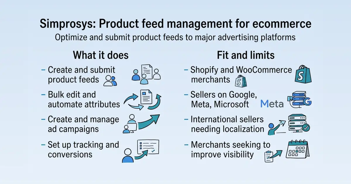 Simprosys Google Shopping Feed at a glance