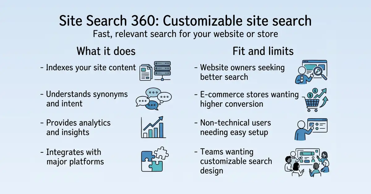 Site Search 360 at a glance