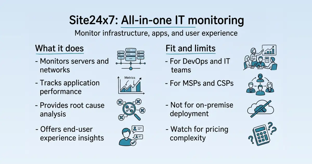 Site24x7 at a glance