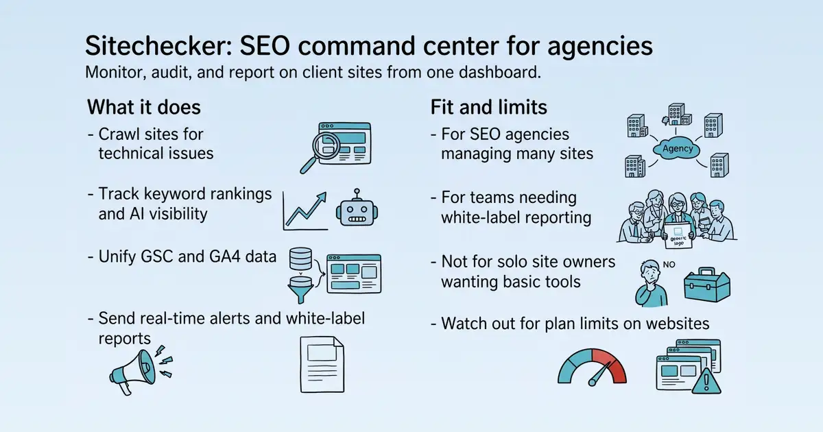 Sitechecker at a glance