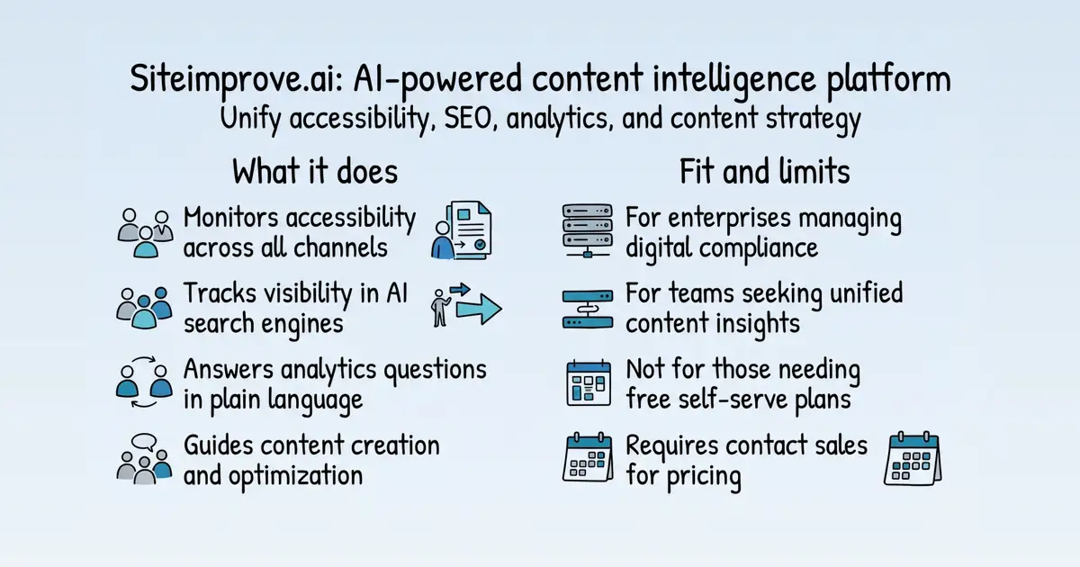 Siteimprove.ai at a glance