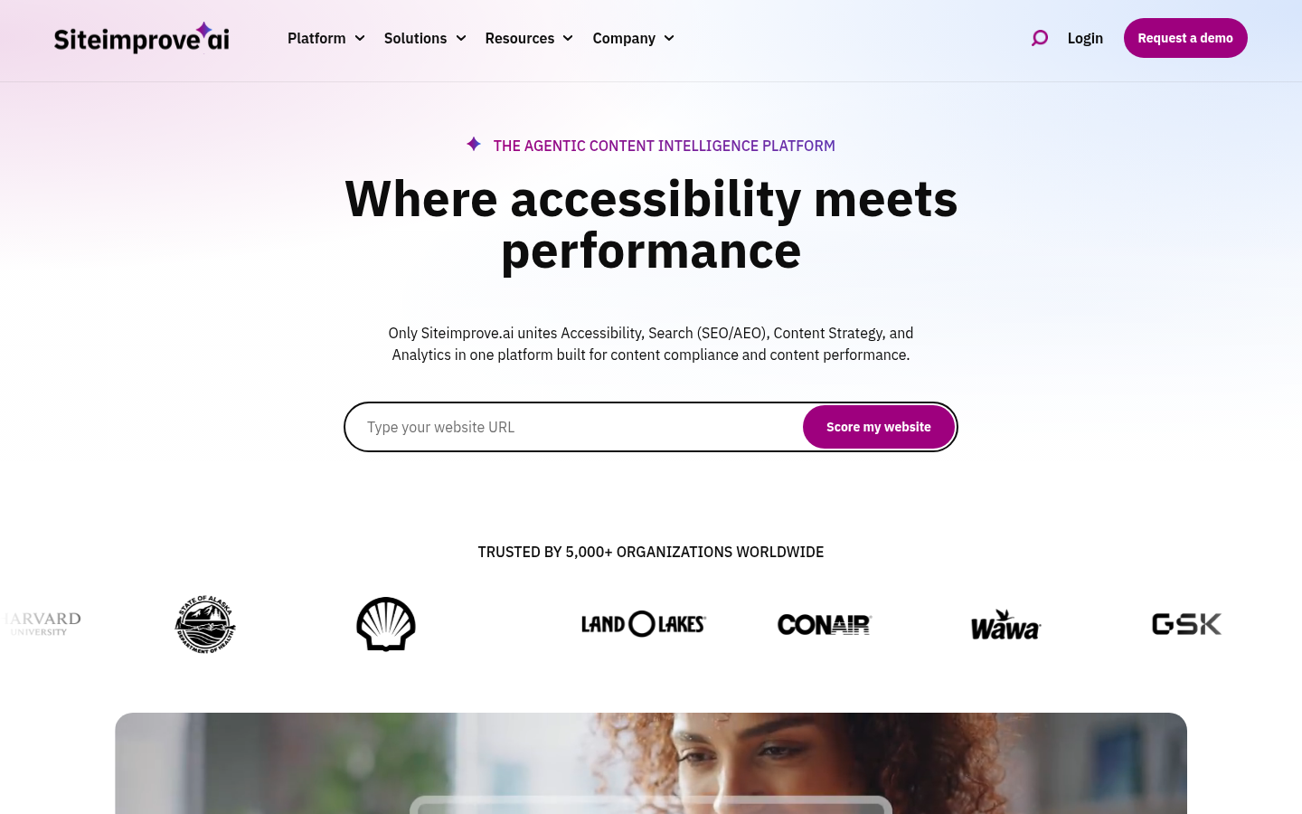Homepage of the website, as captured