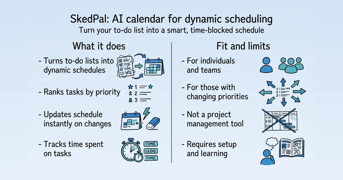 SkedPal at a glance