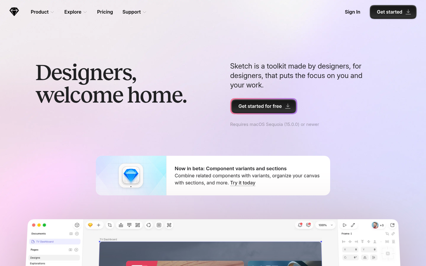 Homepage of the website, as captured