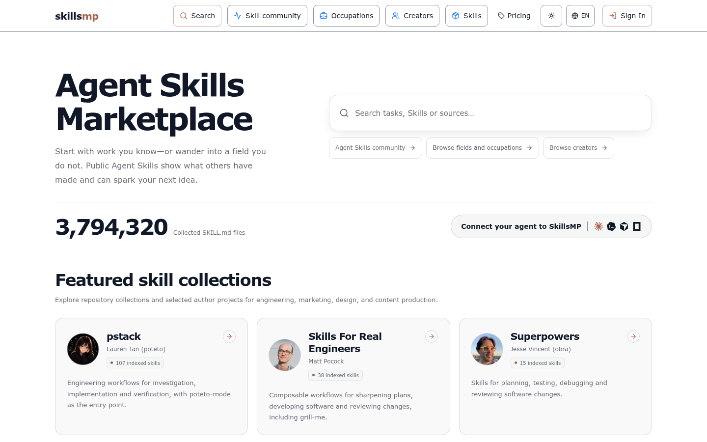 Homepage of the website, as captured