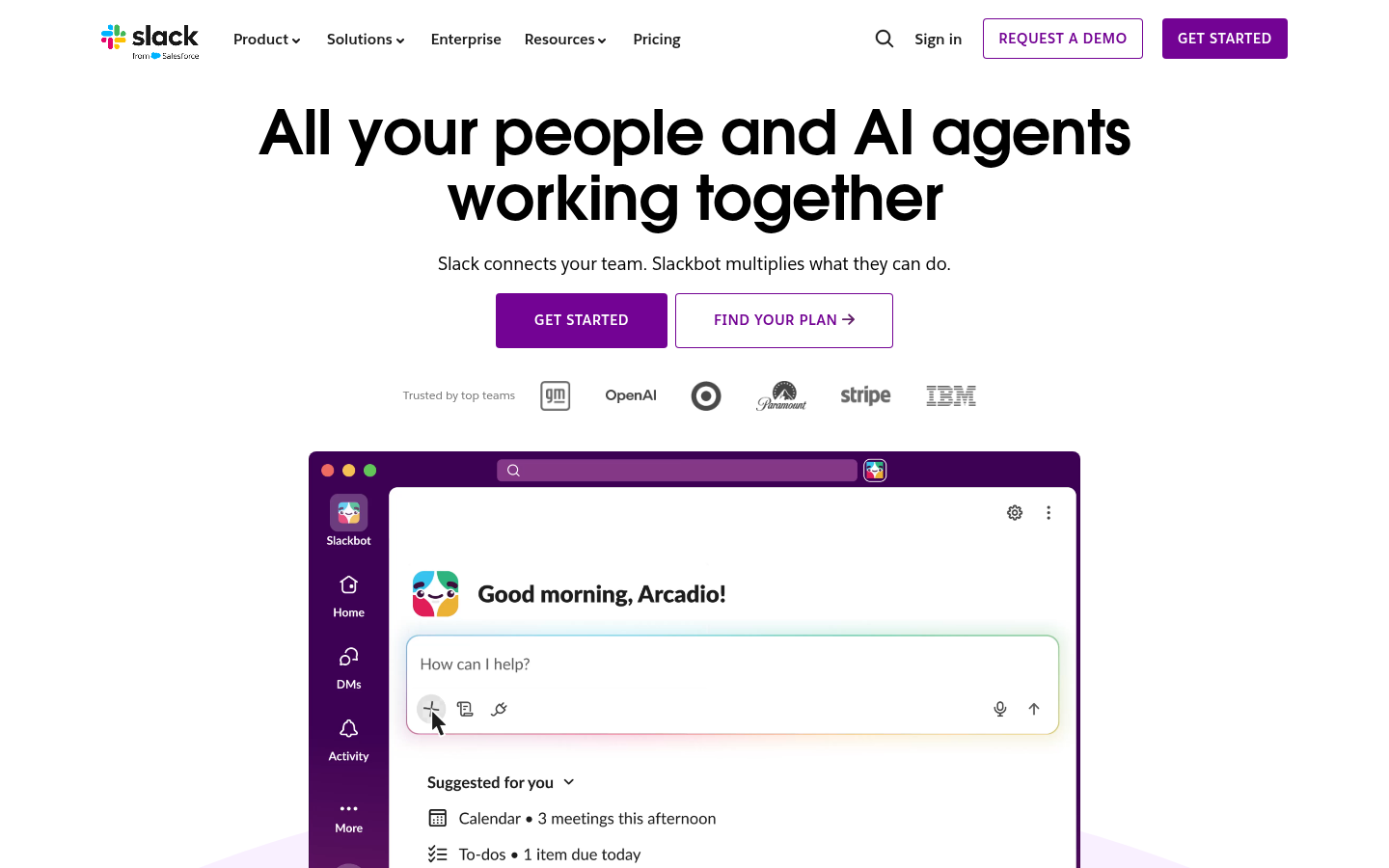 Homepage of the website, as captured