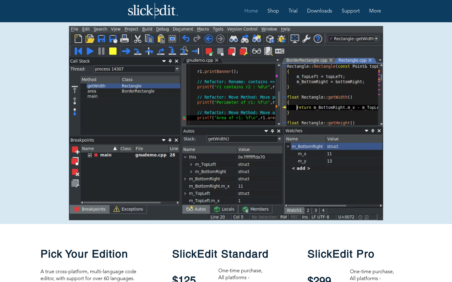 Homepage of the website, as captured